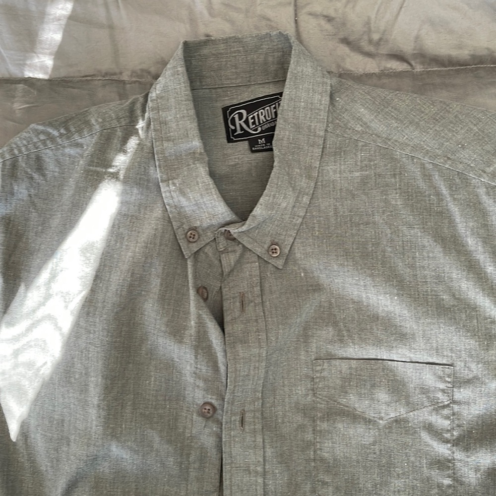 Retrofit Short Sleeve Casual Button Down
